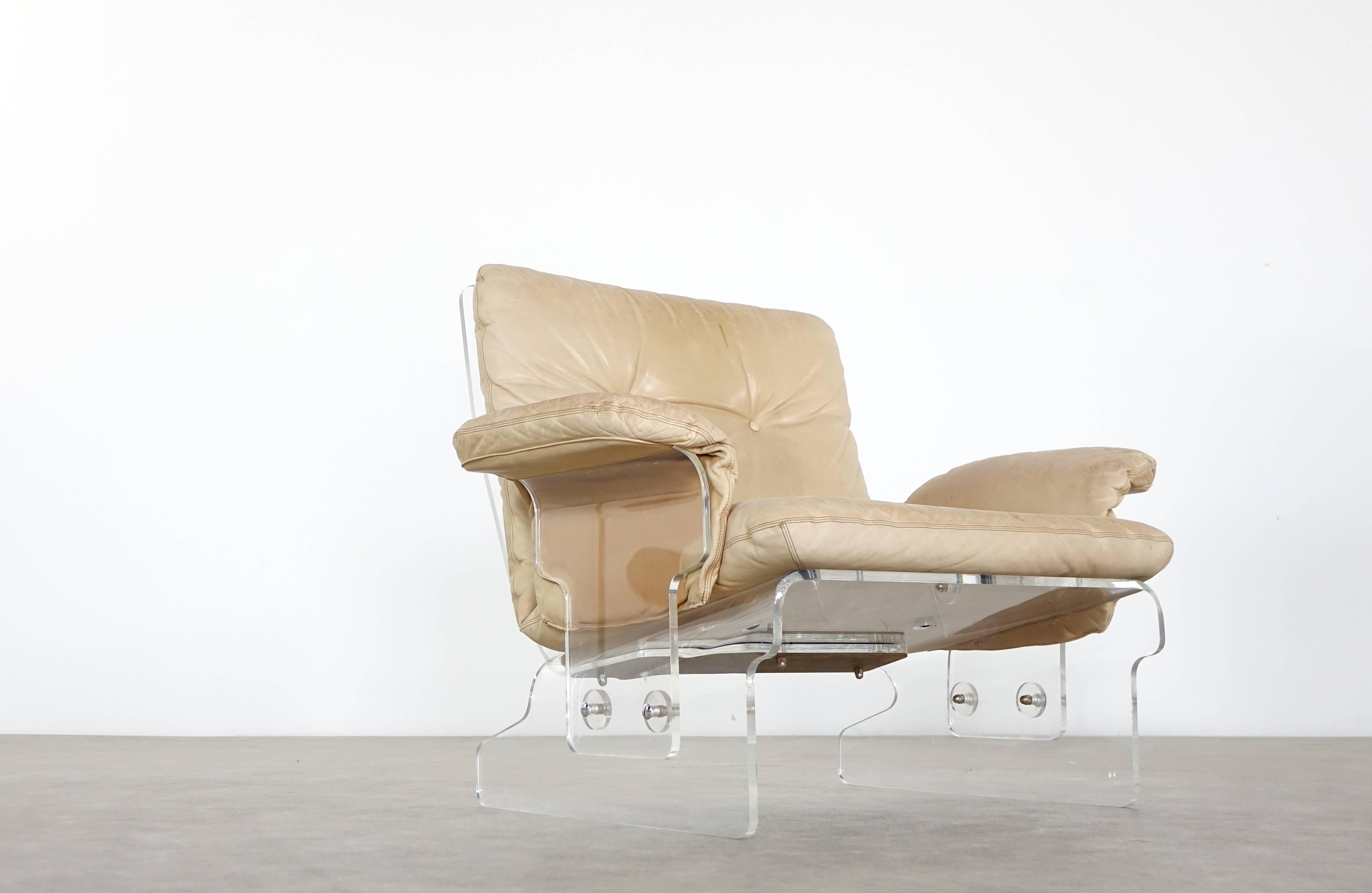 acrylic lounge chair