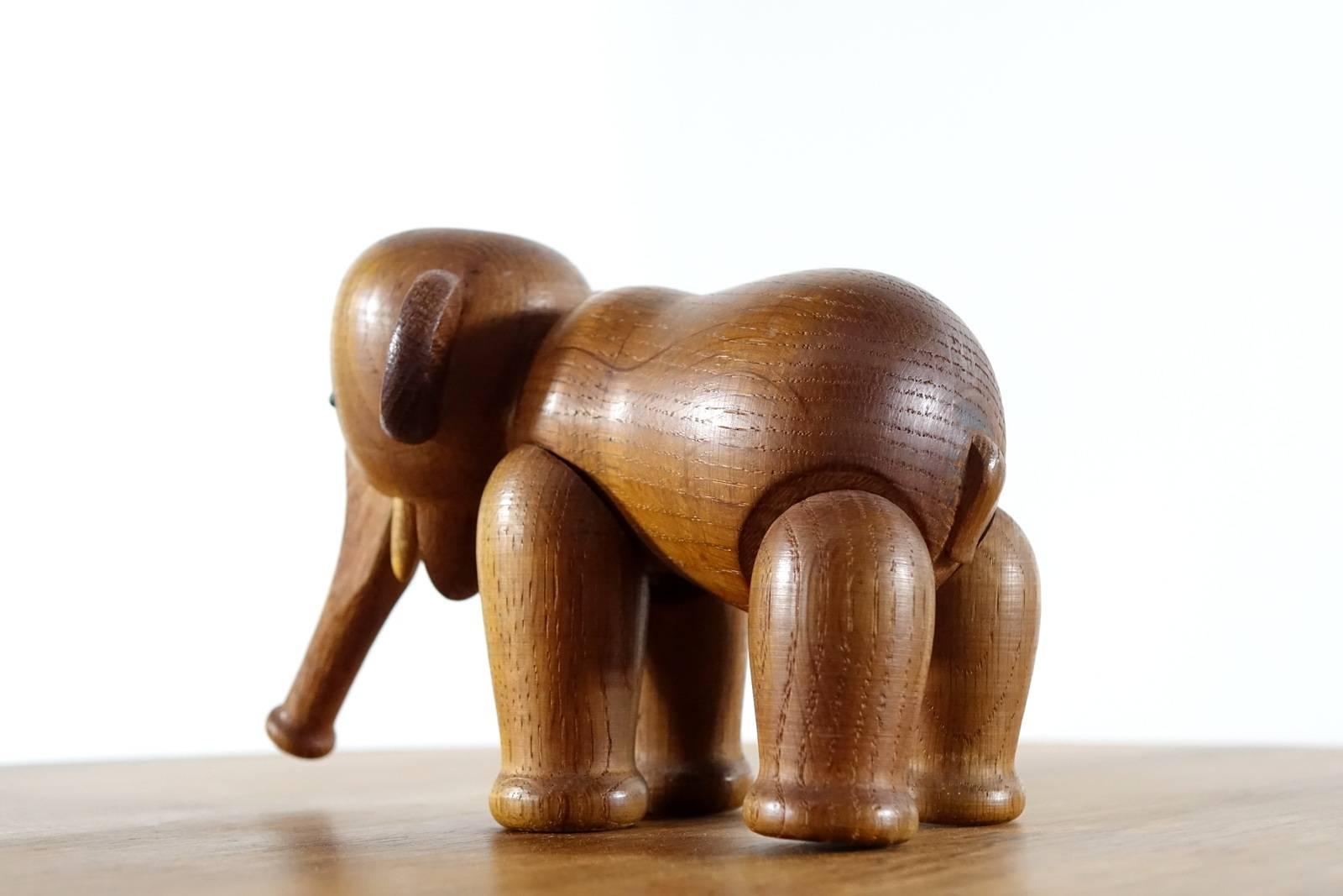 Danish Early Kay Bojesen Oak Elephant from Denmark