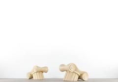 Capitello Attributed to Studio 65 / Gufram, Set of Two Fiberglass Chairs