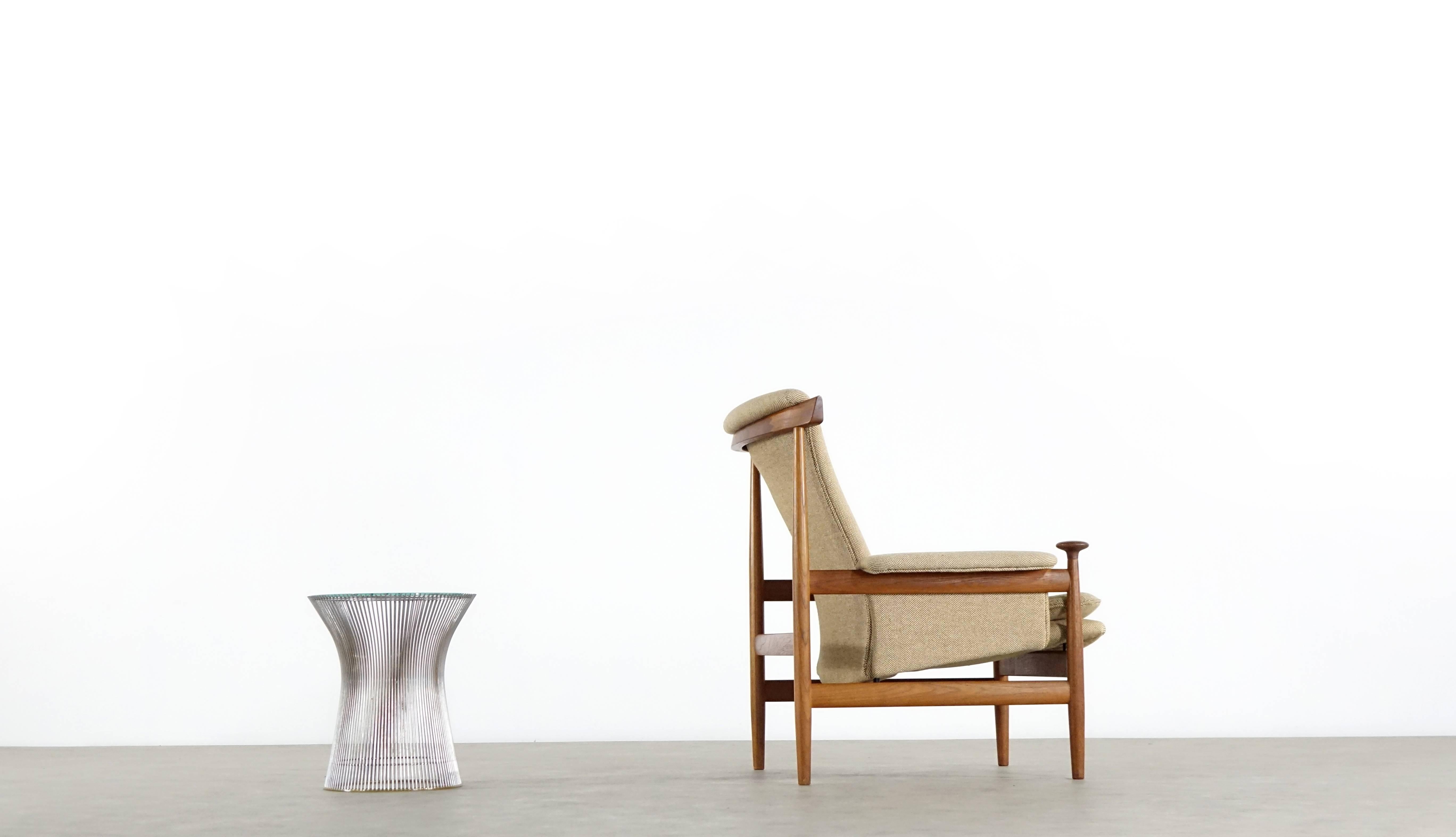 Scandinavian Modern Bwana Teak Lounge Chair by Finn Juhl for France & Son, Denmark, 1962