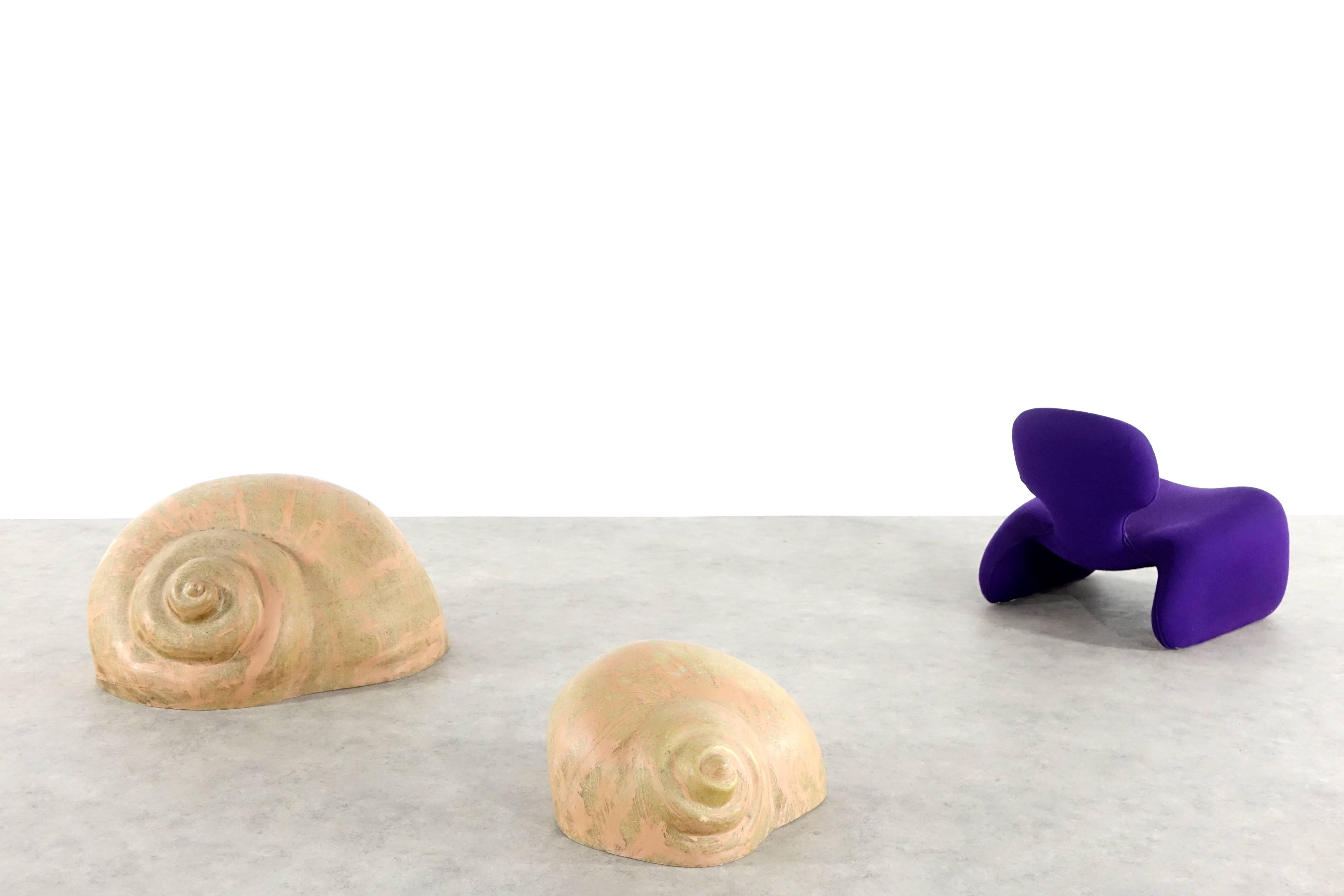 Ein Paar Sergio Camilli Schneckenschnecken oder Chiocciolona für Bieffeplast, Pop Art im Angebot 3