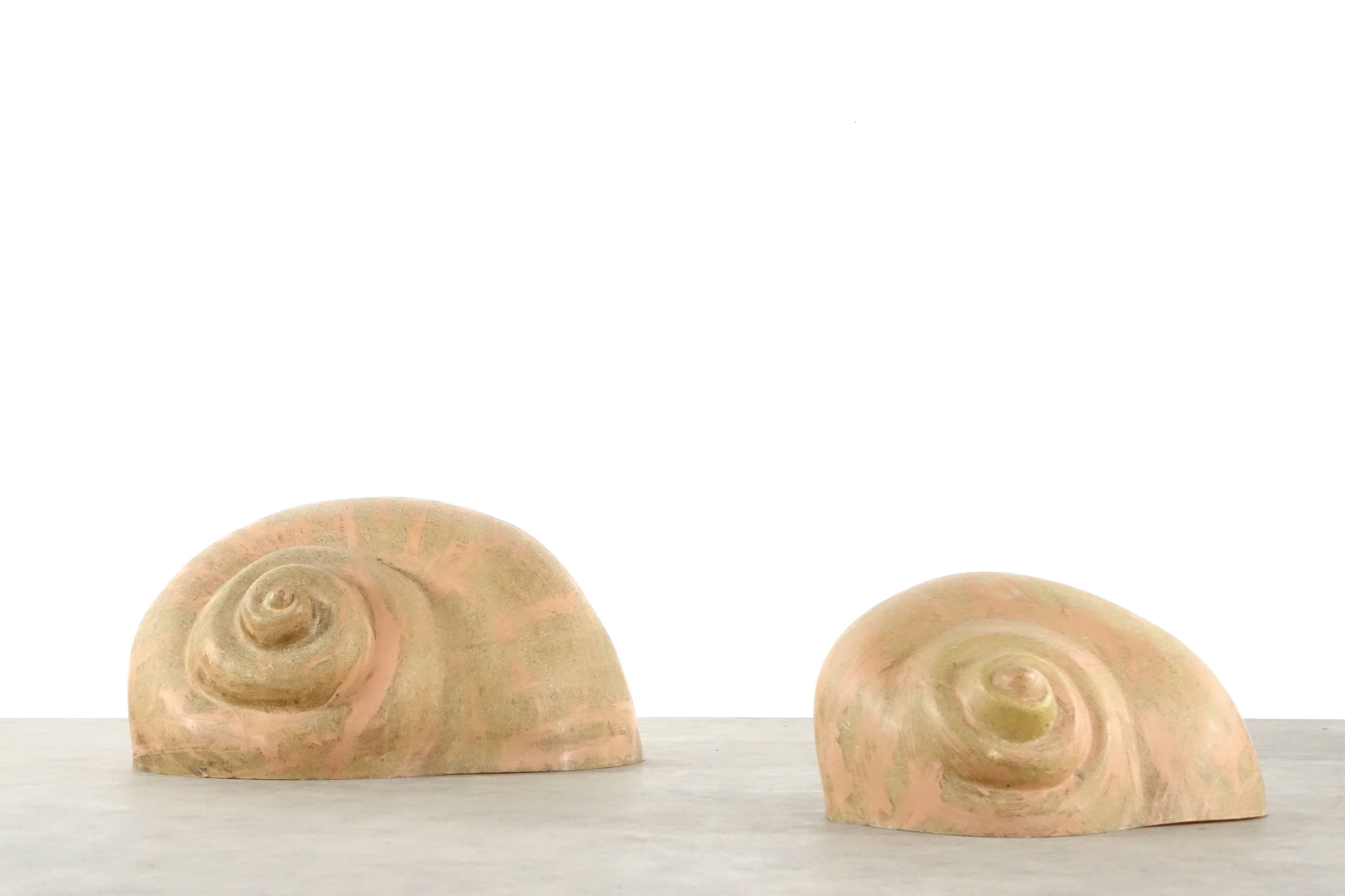 Ein Paar Sergio Camilli Schneckenschnecken oder Chiocciolona für Bieffeplast, Pop Art (Moderne der Mitte des Jahrhunderts) im Angebot