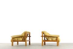 Pair of Brazilian Lounge Chair in Manner of Jean Gillon