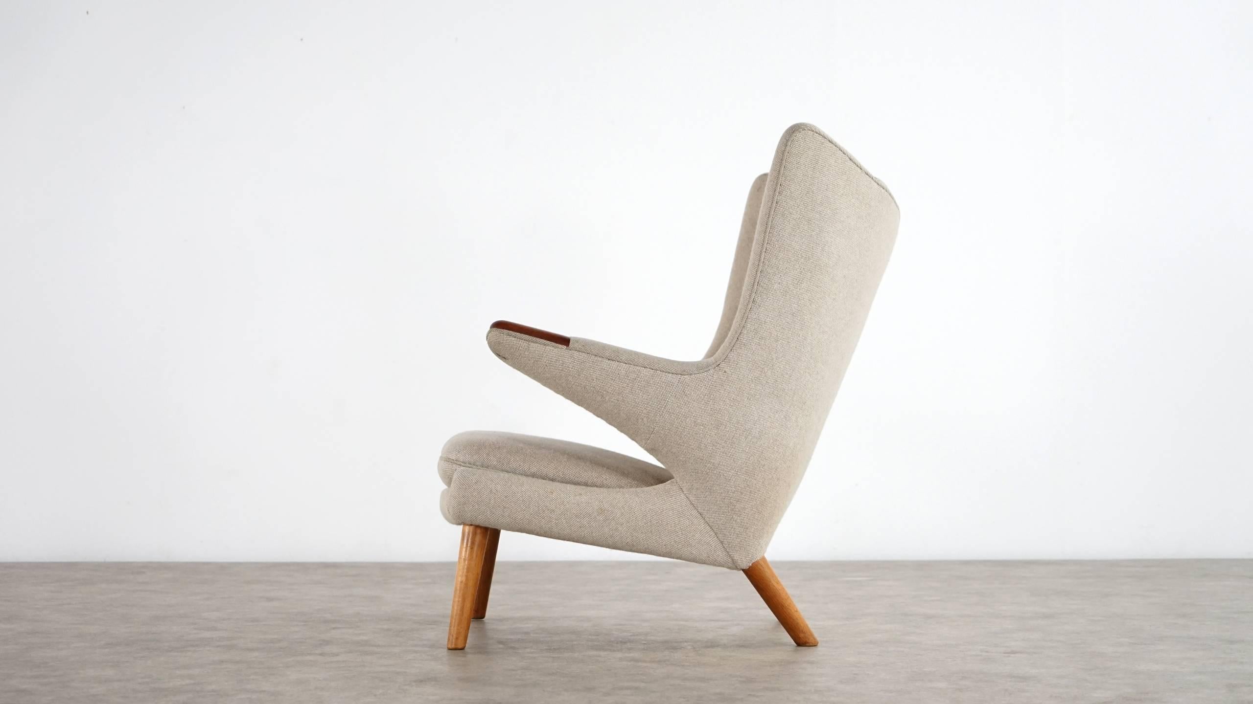 Mid-20th Century Hans J. Wegner Papa Bear Easy Chair by AP Stolen Model AP90, 1951