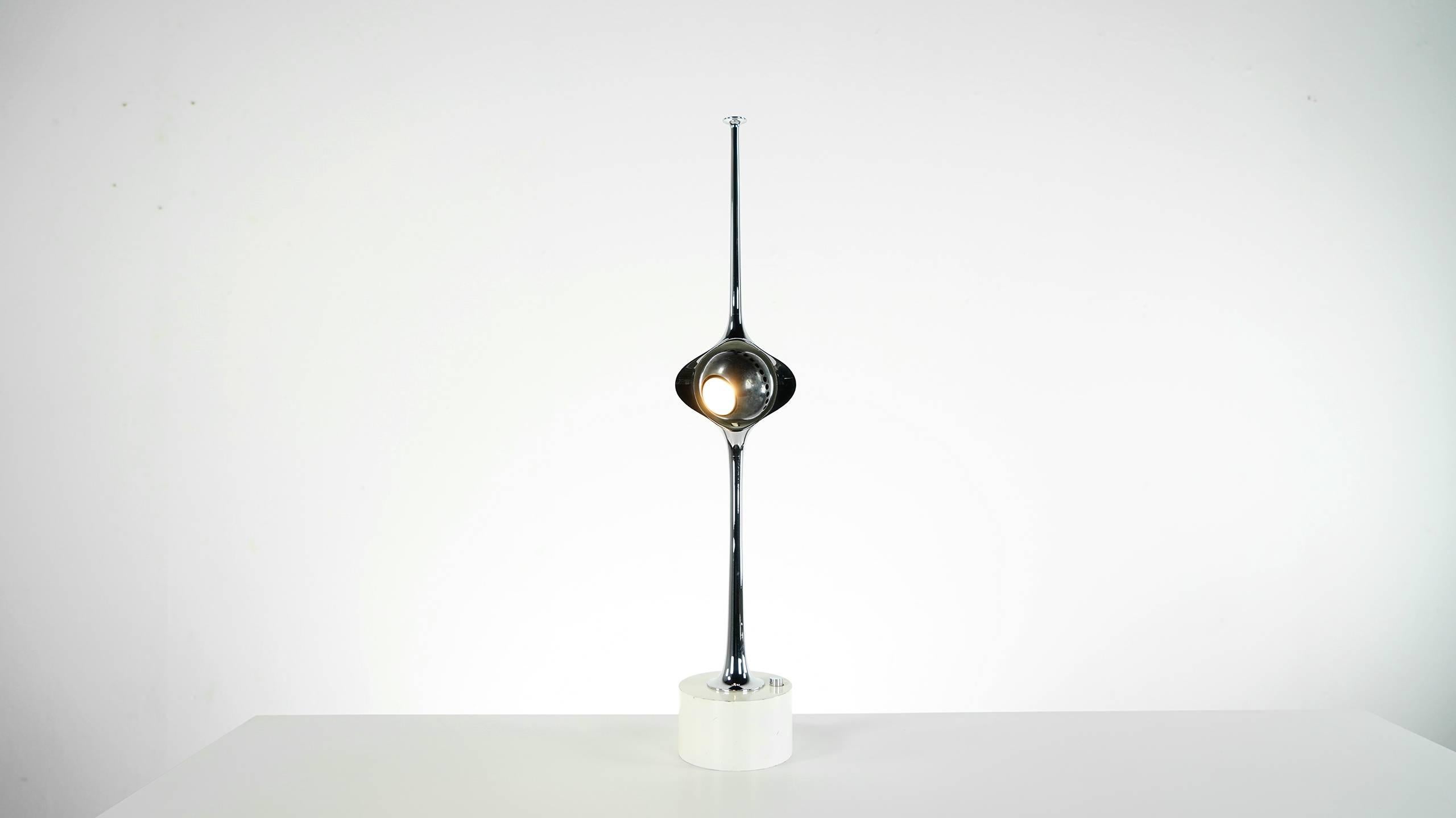 Angelo Lelli, Cobra-Lichtskulptur, Lampe, 1964 von Arredoluce, Erstausgabe 3