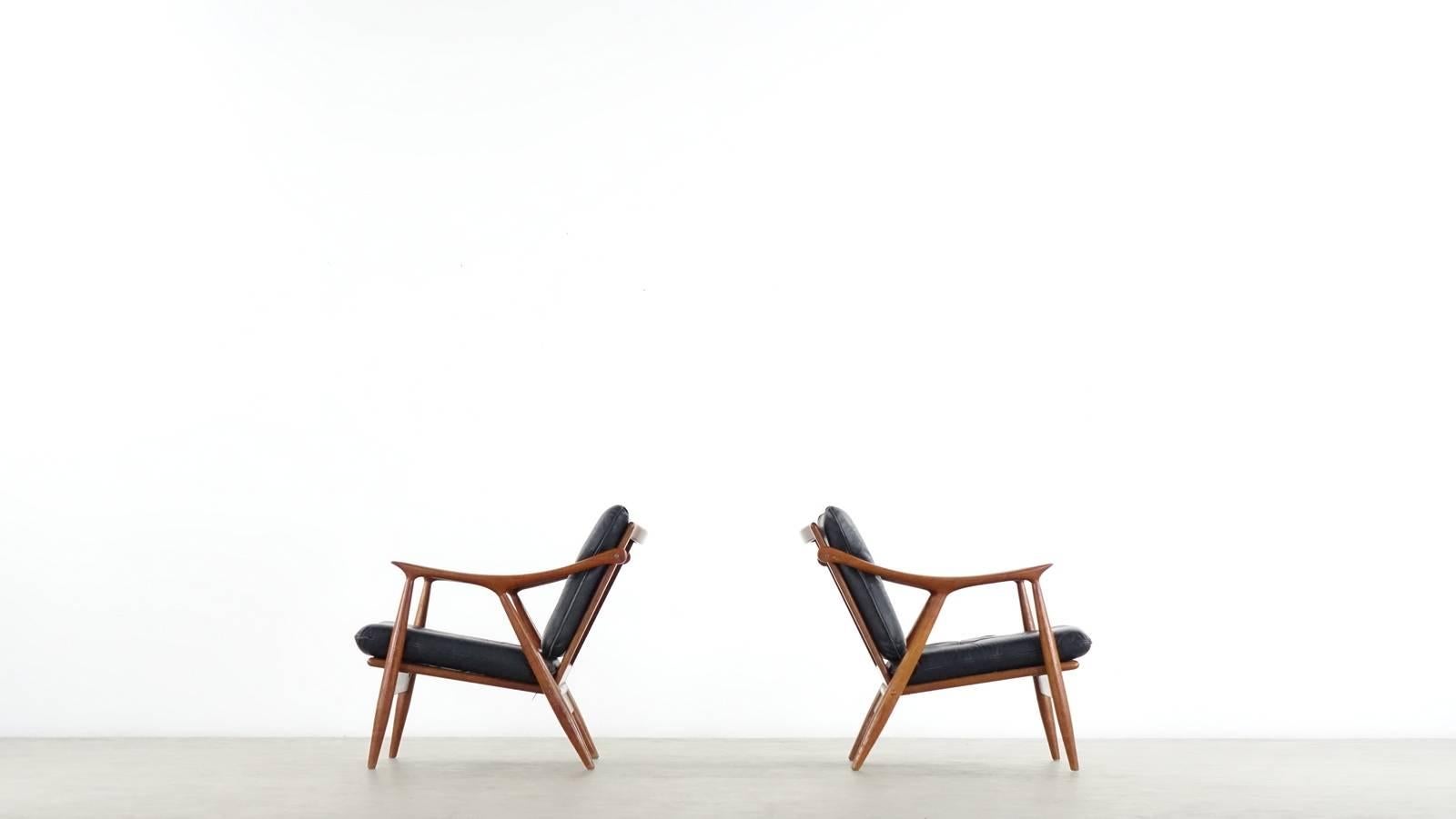 Pair Frederik Kayser Lounge Chair for Vatne Norway 2