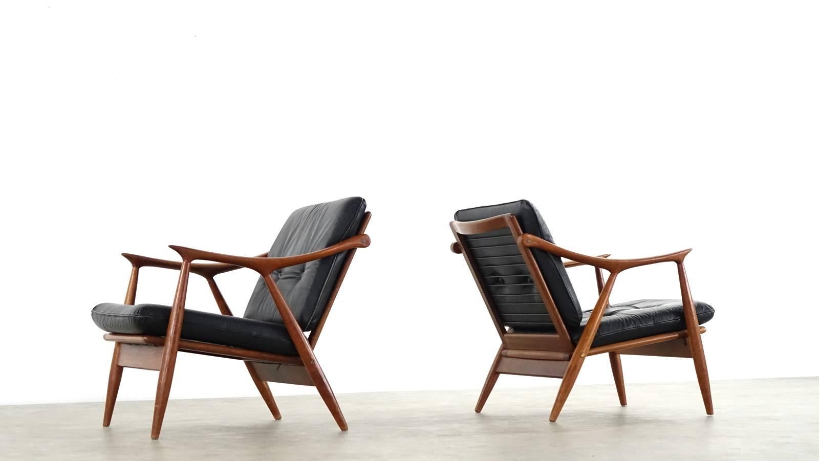 Pair Frederik Kayser Lounge Chair for Vatne Norway In Good Condition In Munster, NRW