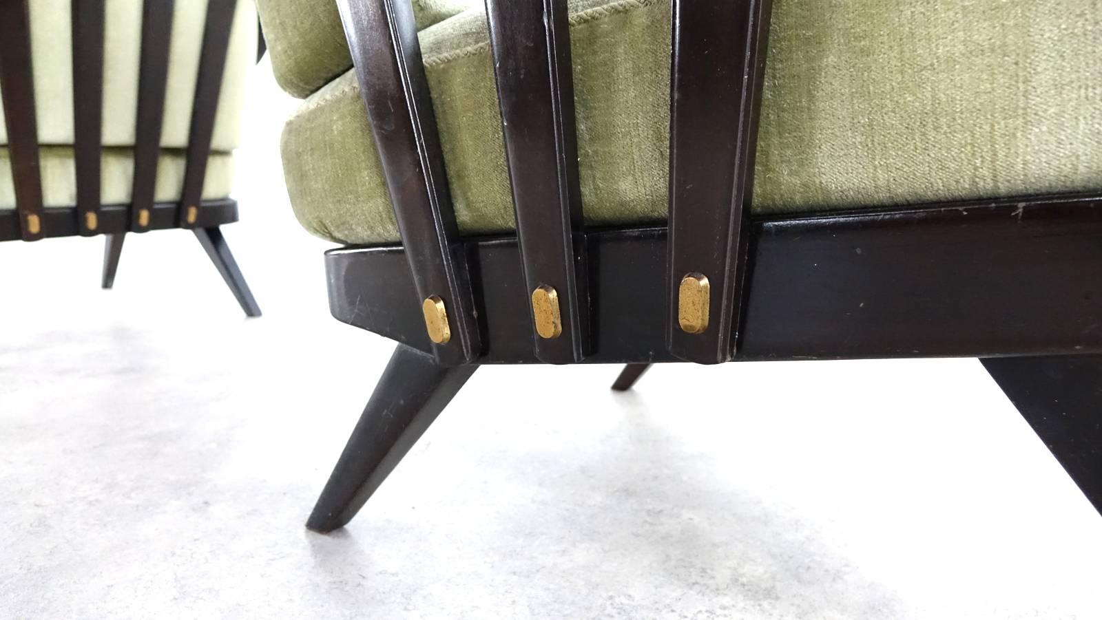 Unique Pair of Knoll Antimott Easy Chairs 1