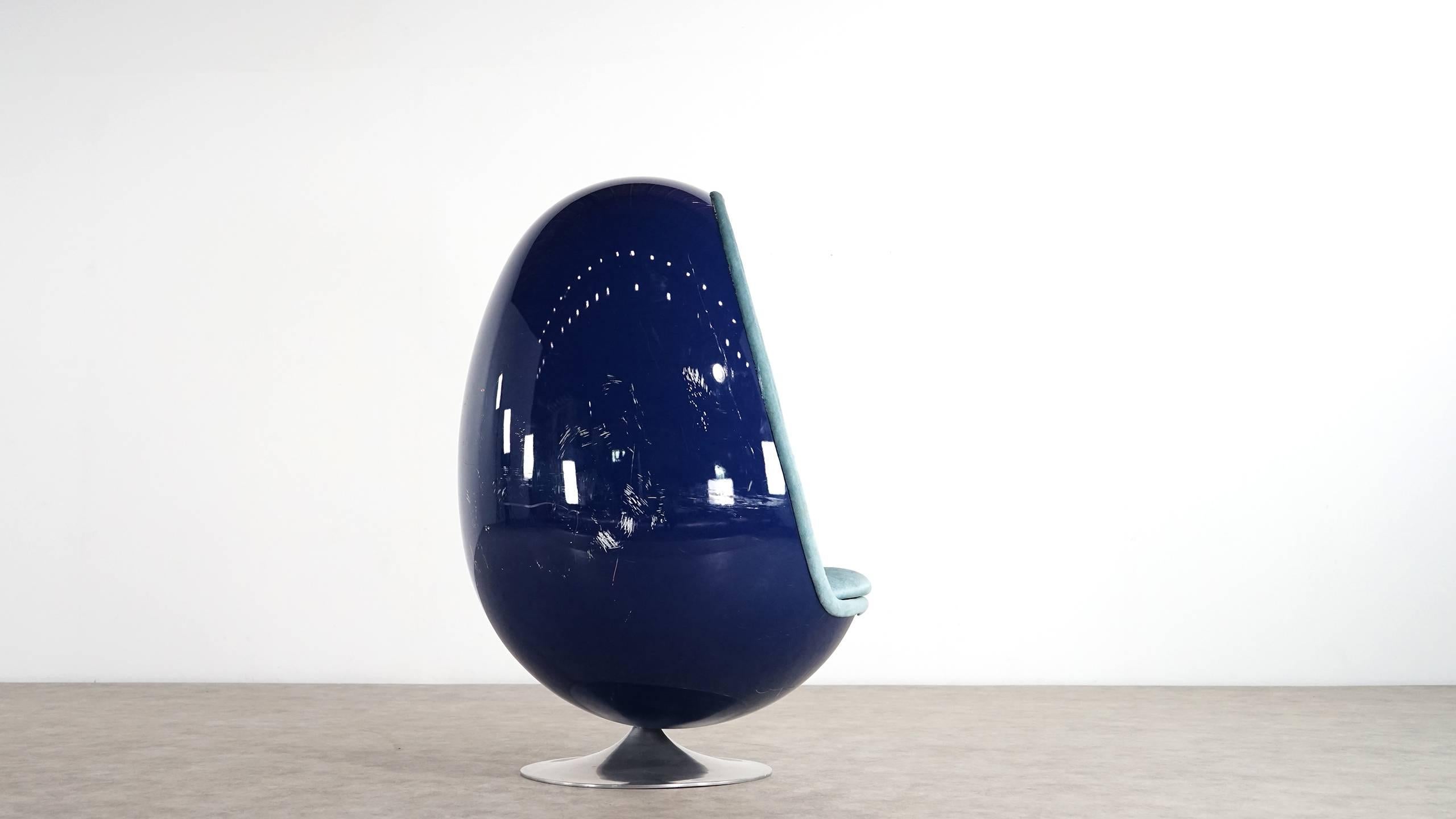 Thor Larsen:: Ovalia Egg Chair Original:: 1968 von für Torlan Staffanstorp:: Schweden (Moderne der Mitte des Jahrhunderts)