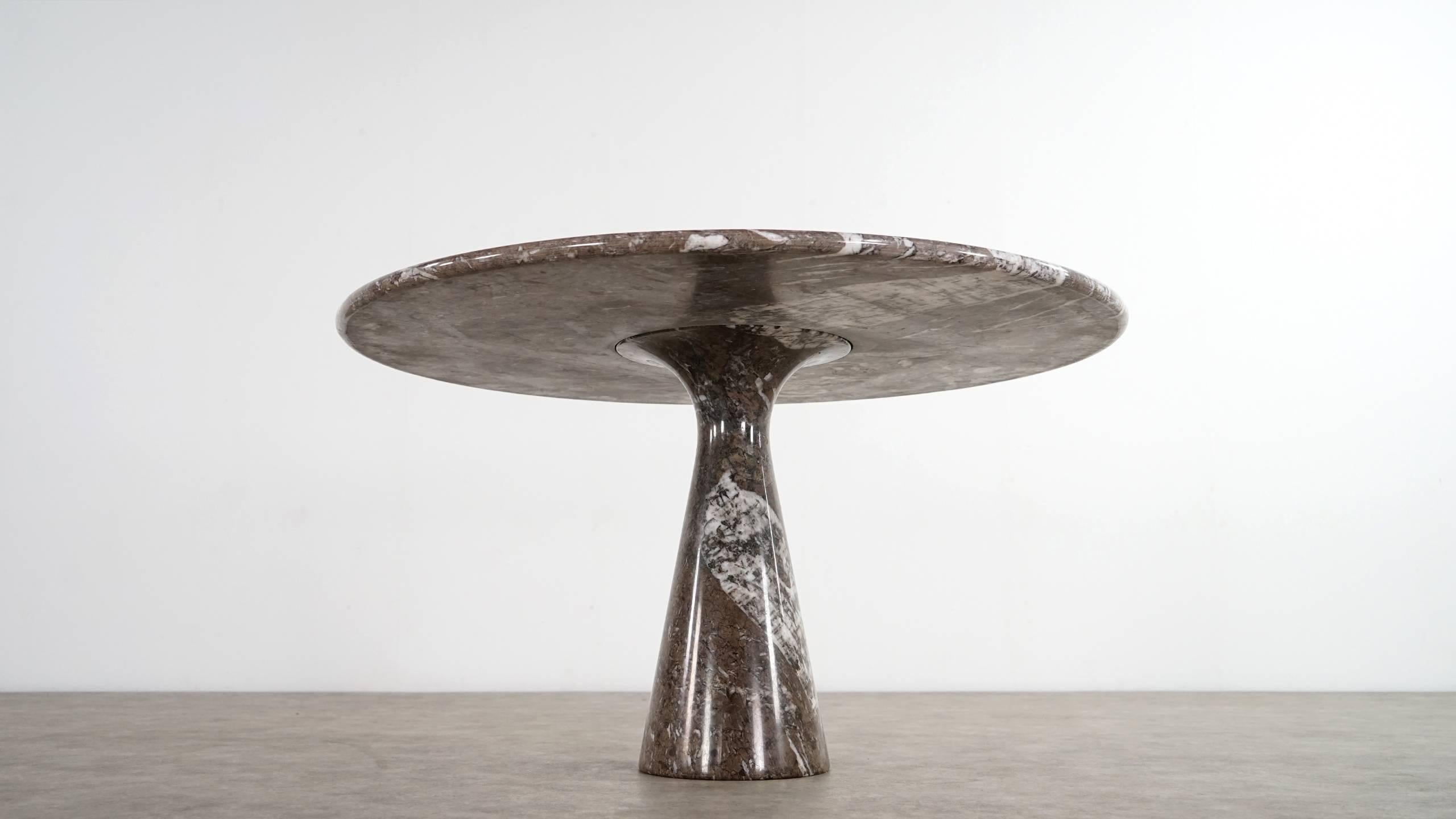 Italian Angelo Mangiarotti Marble Dining Table, 1969 by Skipper, Italy