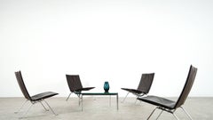 Poul Kjærholm, PK61 Coffee Table, 1986 by Fritz Hansen, Denmark, Glass Top