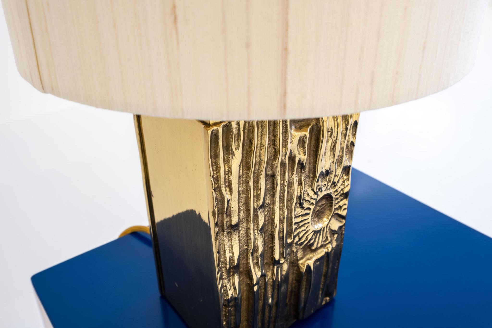 Late 20th Century Brass Table Lamp Attributet to Luciano Frigerio by Frigerio Di Diseo, Italy
