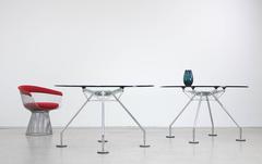 Table Tecno Sir Norman Foster Nomos Table de bureau ou de salle à manger en verre