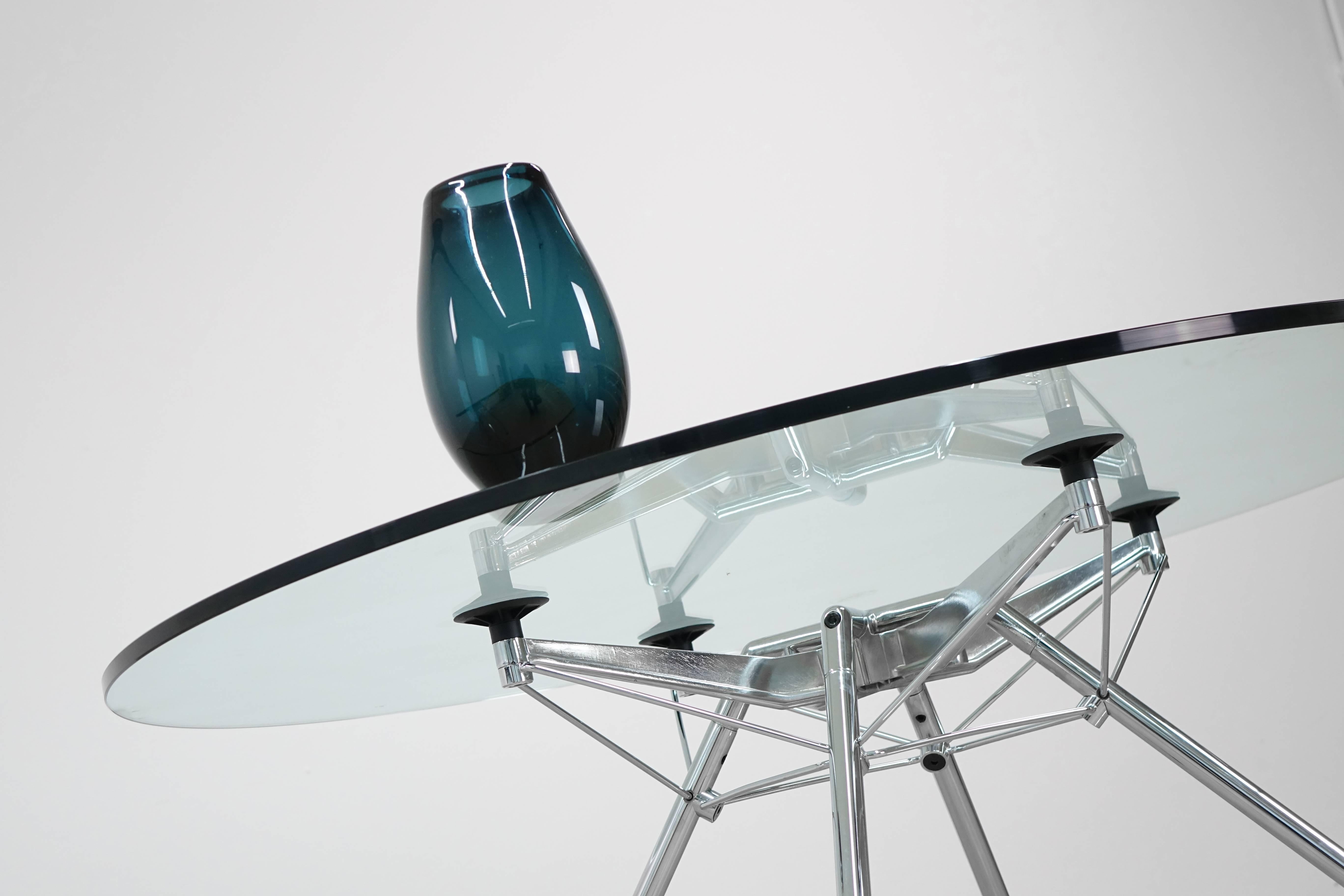 Tecno Sir Norman Foster Nomos Table Glass Office or Dining Table 3