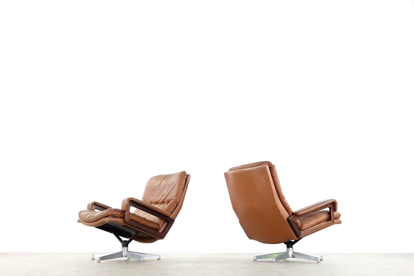 Pair of King Chair Design Andre Vandenbeuck for Collection Strässle Internat 4