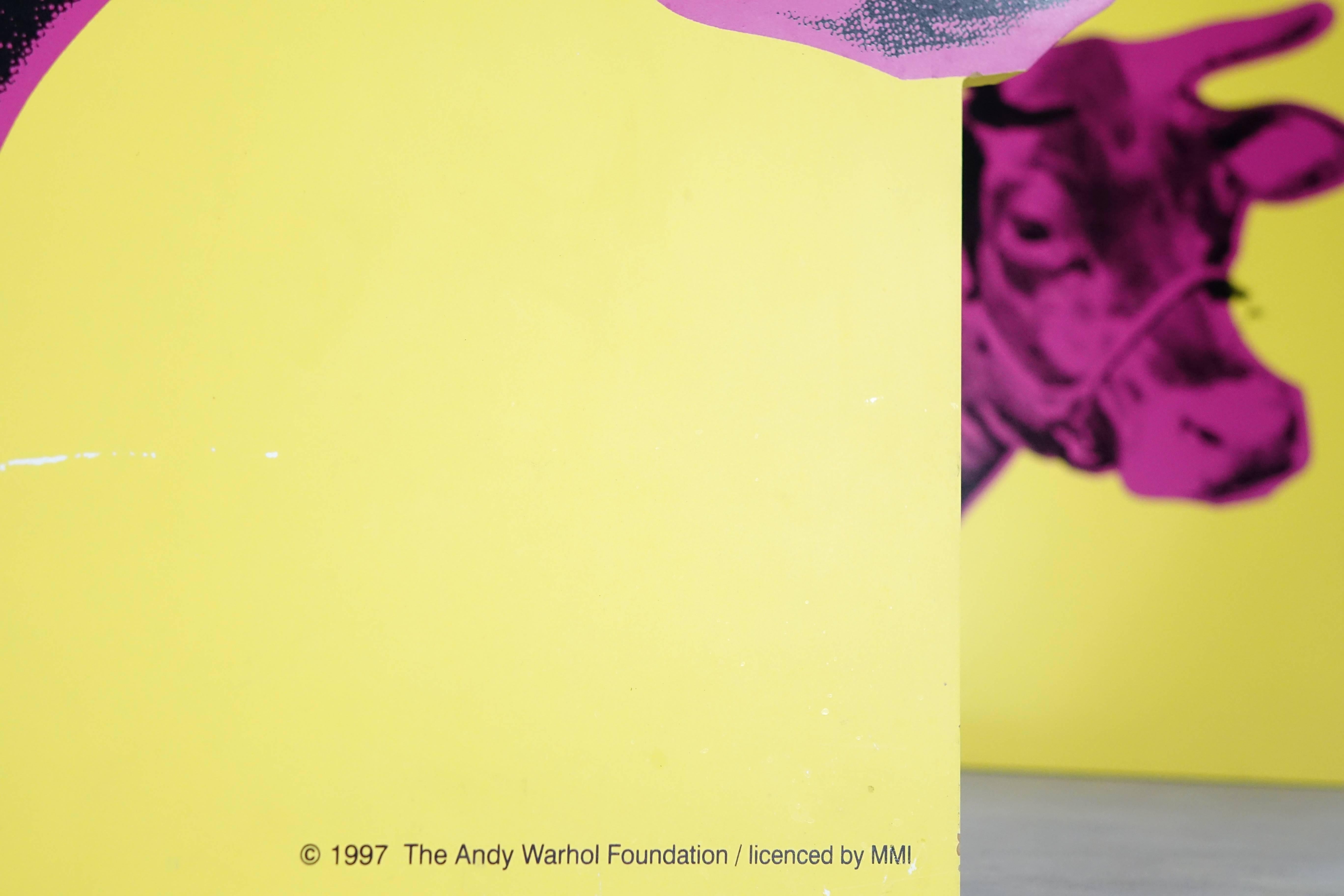 German Andy Warhol Cow 'Pink' 1966 Store Fronts 286/500 HB Collection Limited Edition