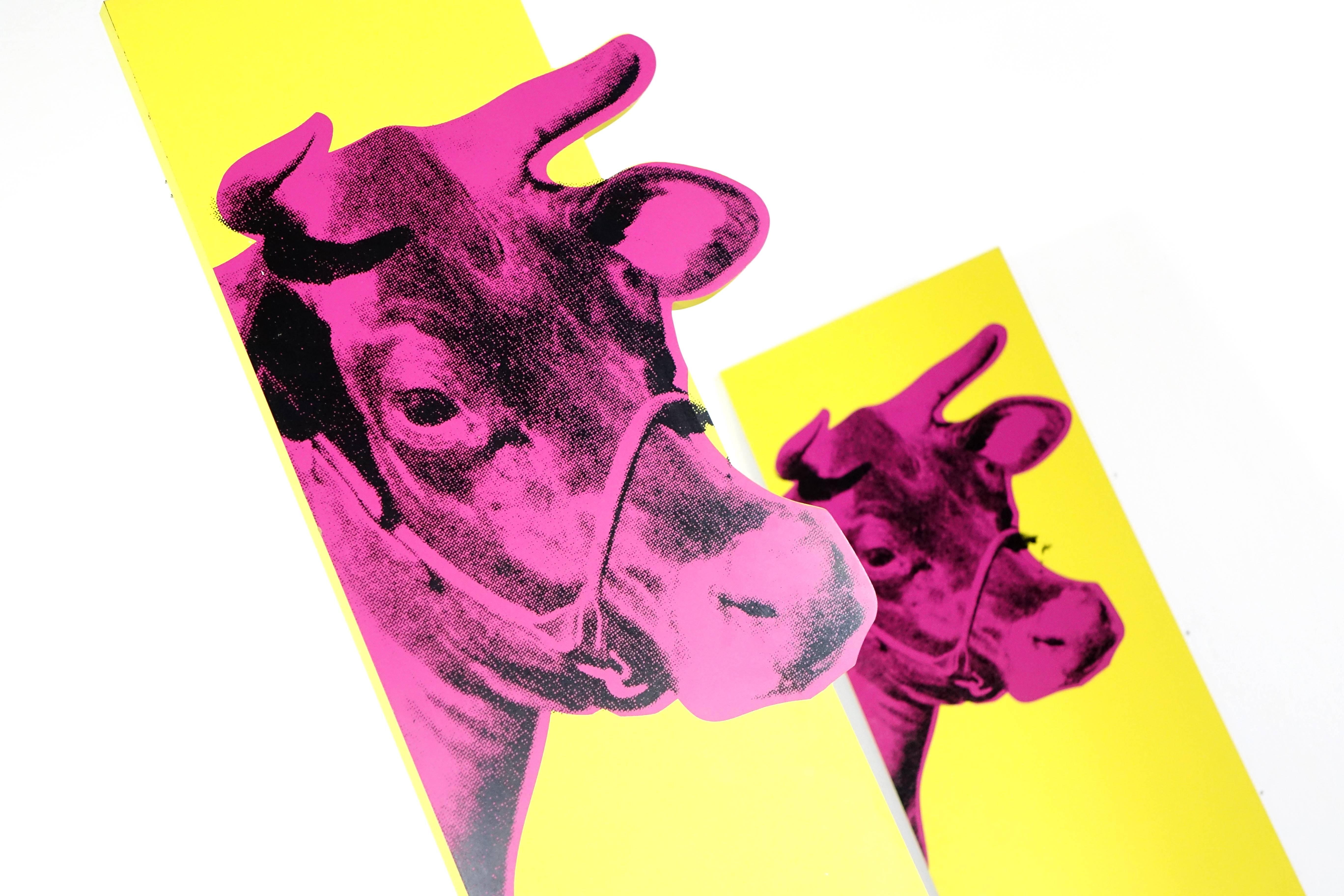 Andy Warhol Cow 'Pink' 1966 Store Fronts 286/500 HB Collection Limited Edition In Good Condition In Munster, NRW