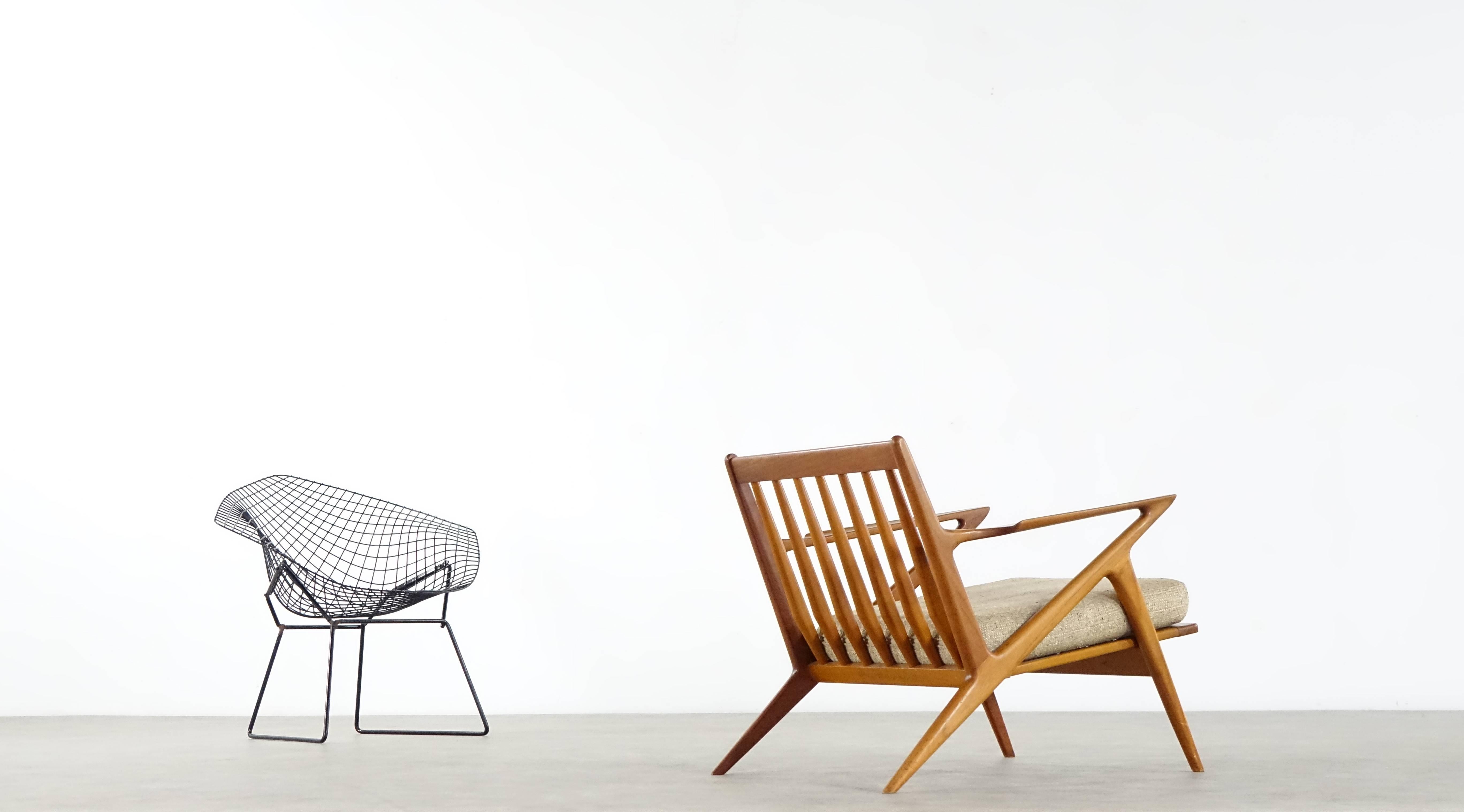 Poul Thorsbjerg Jensen, Z Easy Lounge Chair Teak by Selig, Denmark Modern 1969 In Excellent Condition In Munster, NRW