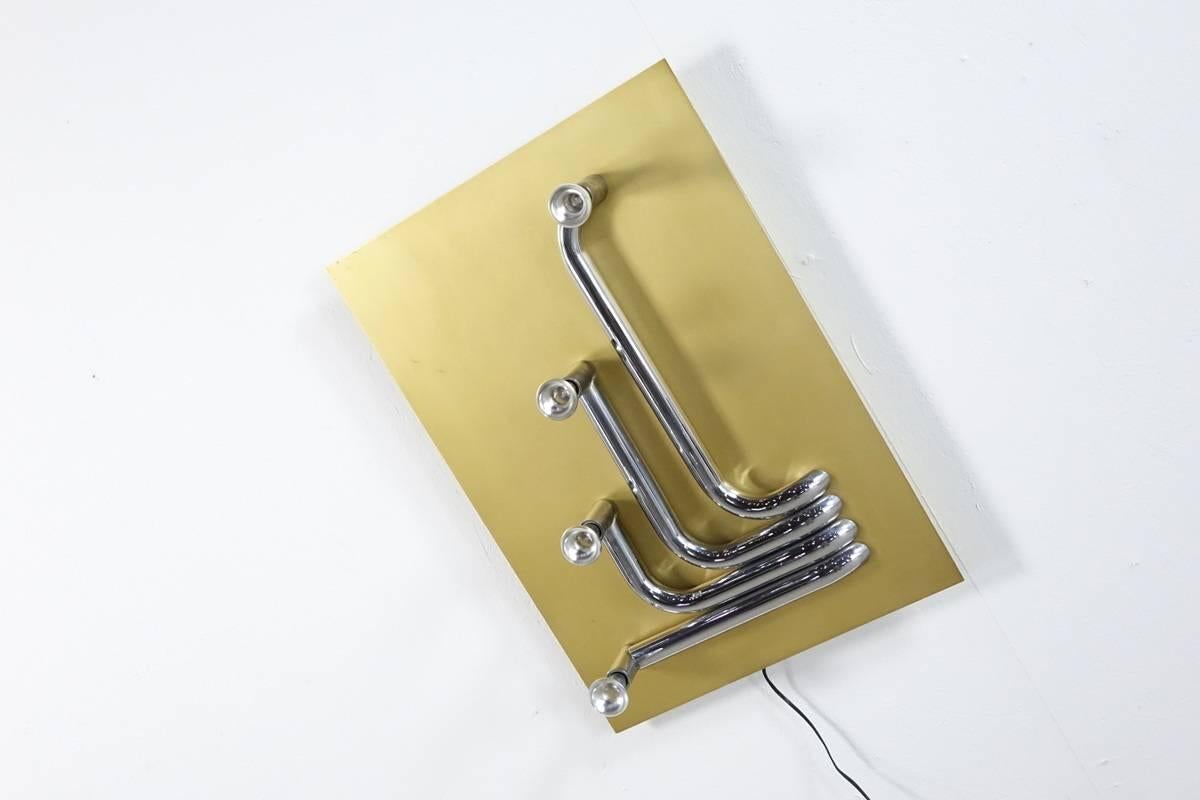 Sculptural Wall Lamp from the Seventies Attributed to Romeo Rega 3