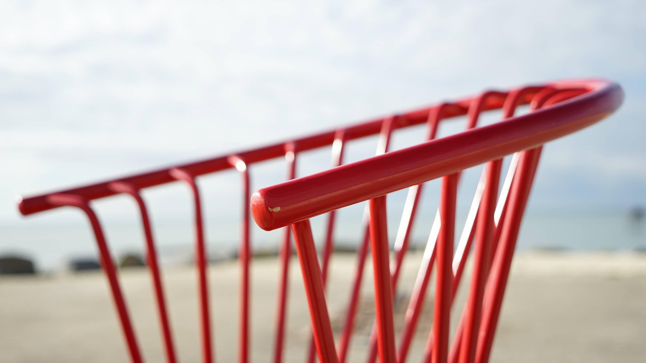 Scandinavian Modern Ilmari Tapiovaara Modernist, Crinolette Lounge Chair Original Red 1962 Asko