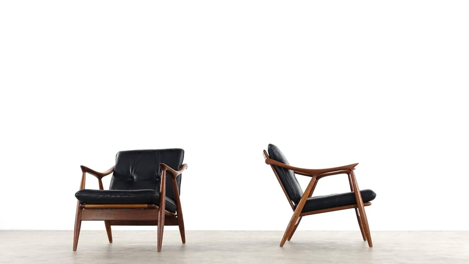 Pair Frederik Kayser Lounge Chair for Vatne Norway 4