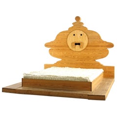 Mario Ceroli Poltronova Pistoia Bed 'Bocca Della Verità, ' 1972