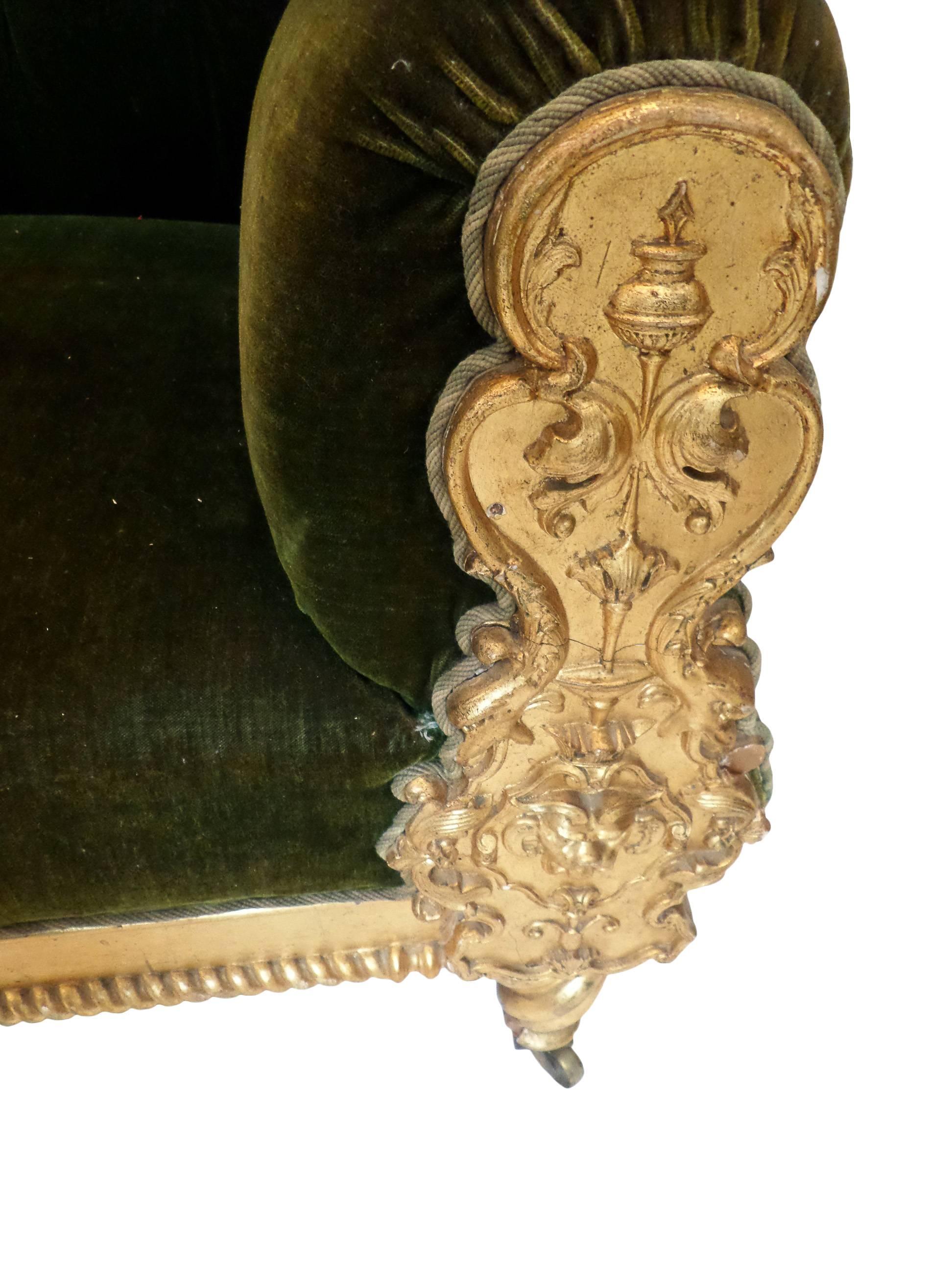 Napoleon III Spectacular 19th Century Central European Baroque Sofa For Sale