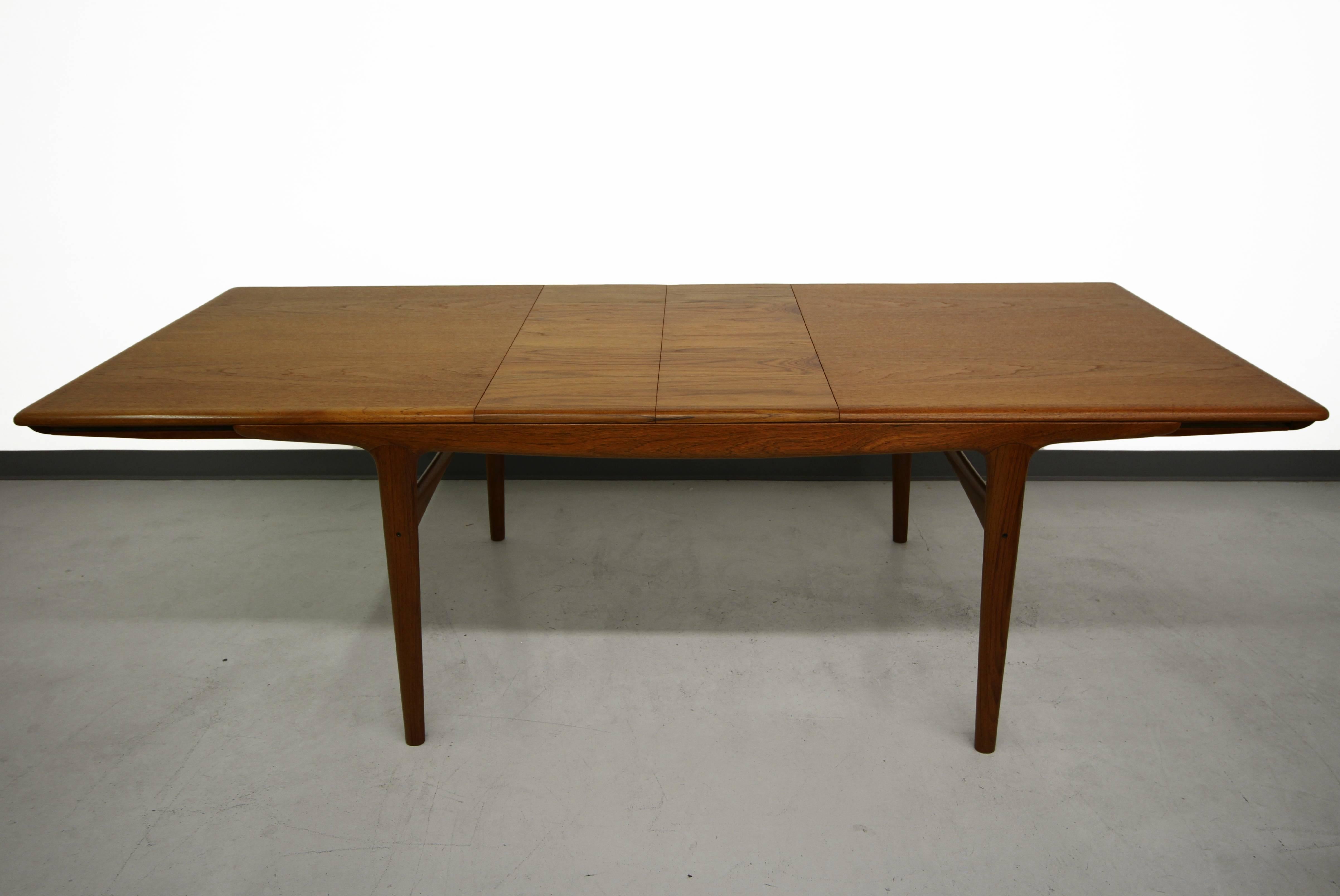 20th Century Mid Century Danish Teak Dining Table by Arne Hovmand-Olsen Olsen