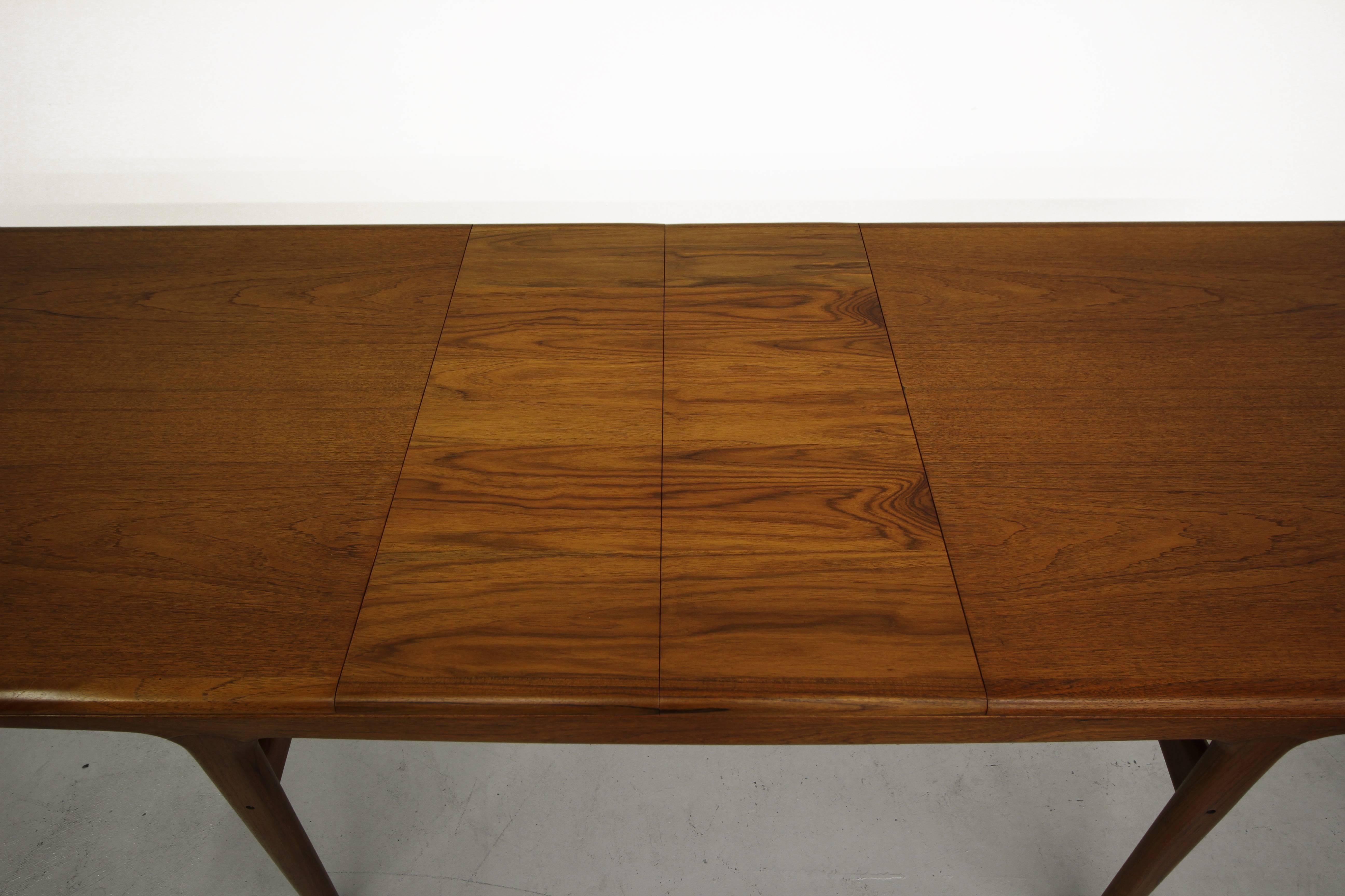 Mid Century Danish Teak Dining Table by Arne Hovmand-Olsen Olsen 1