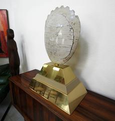 Monumental Polished and Mounted Genuine Tortoise Shell