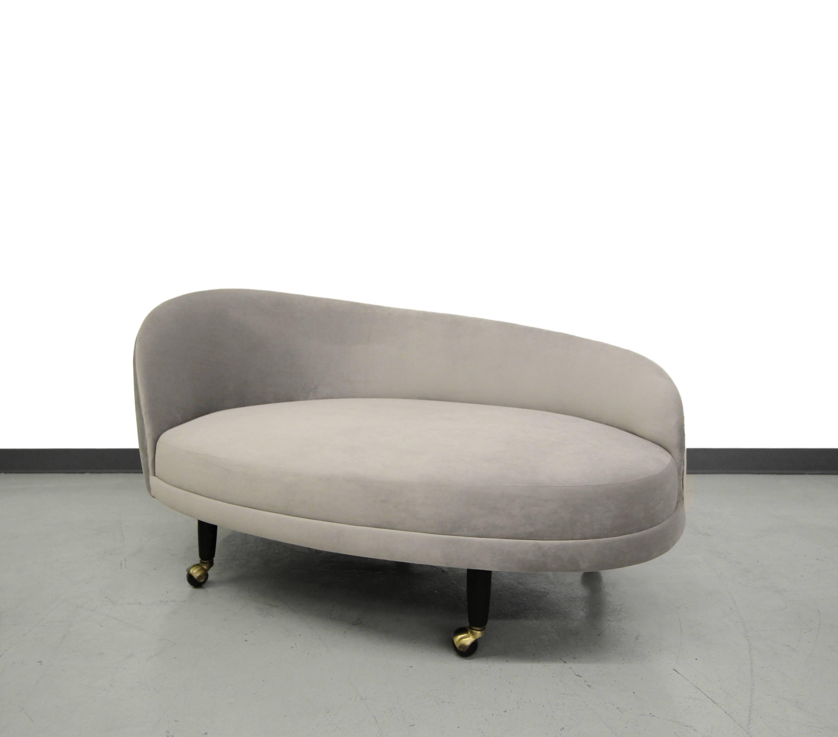 Adrian Pearsall chaise longue model 2026 CL. Form at its finest. This piece is a design masterpiece. Professionally reupholstered and ready for it's new home.
