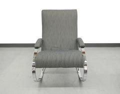 Mid-Century Chrome Rocking Chair by Milo Baughman