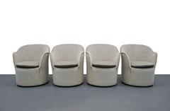 Set of Four Mid-Century Tulip Side Chairs by John Saladino for Dunbar