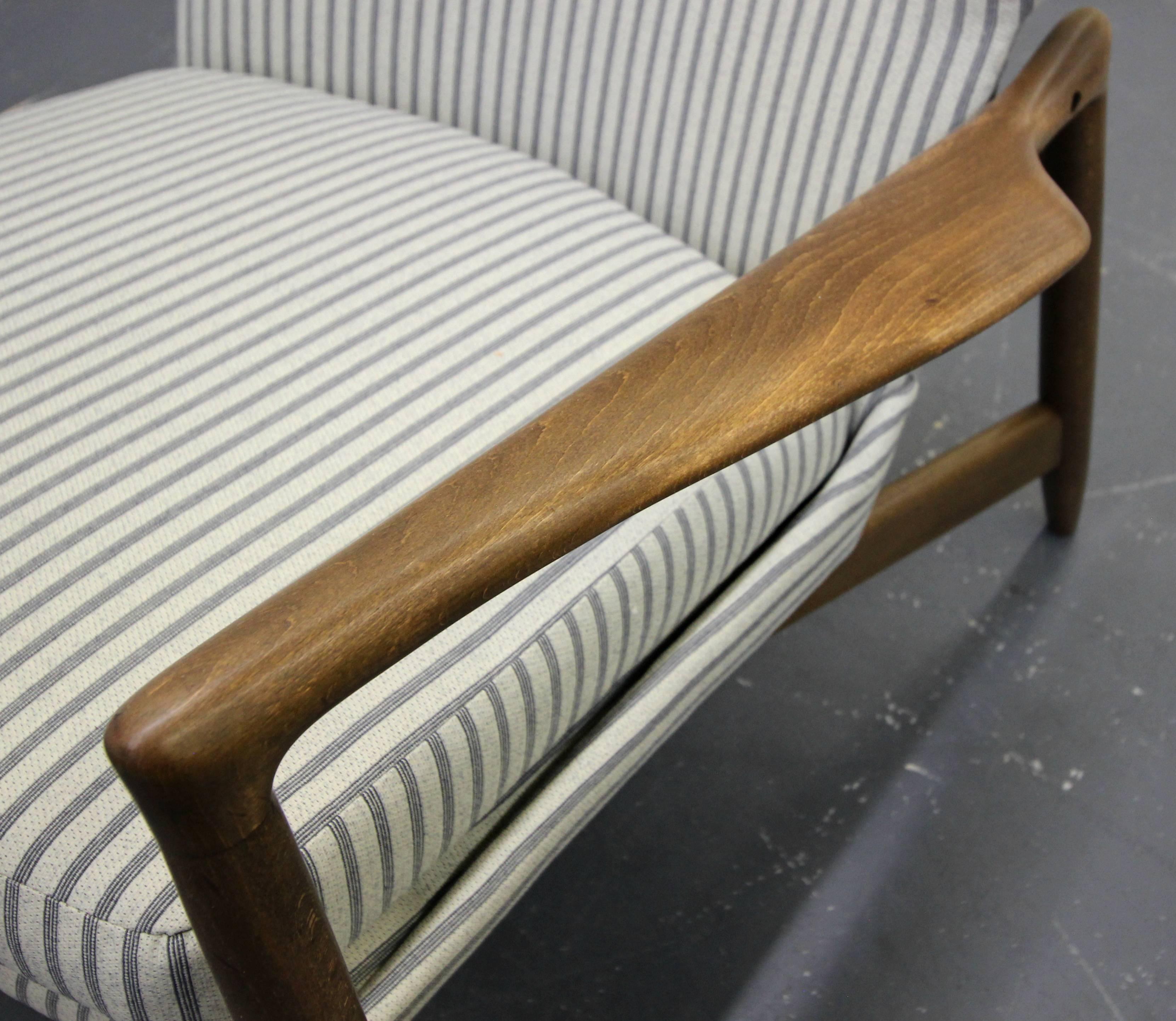 Mid-Century Danish Wingback Lounge Chair by Ib Kofod-Larsen 1