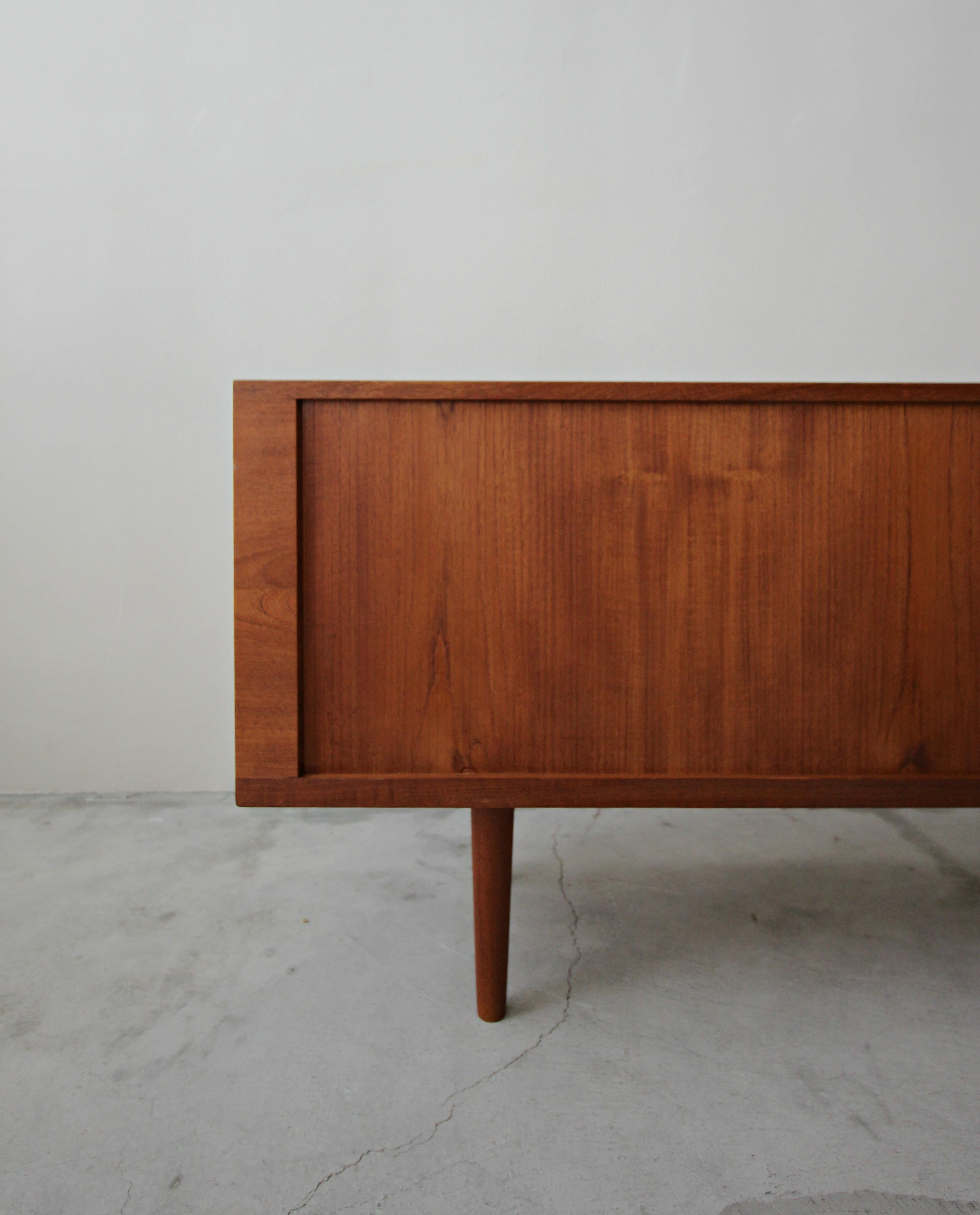 Midcentury Danish Teak Tambour Door 