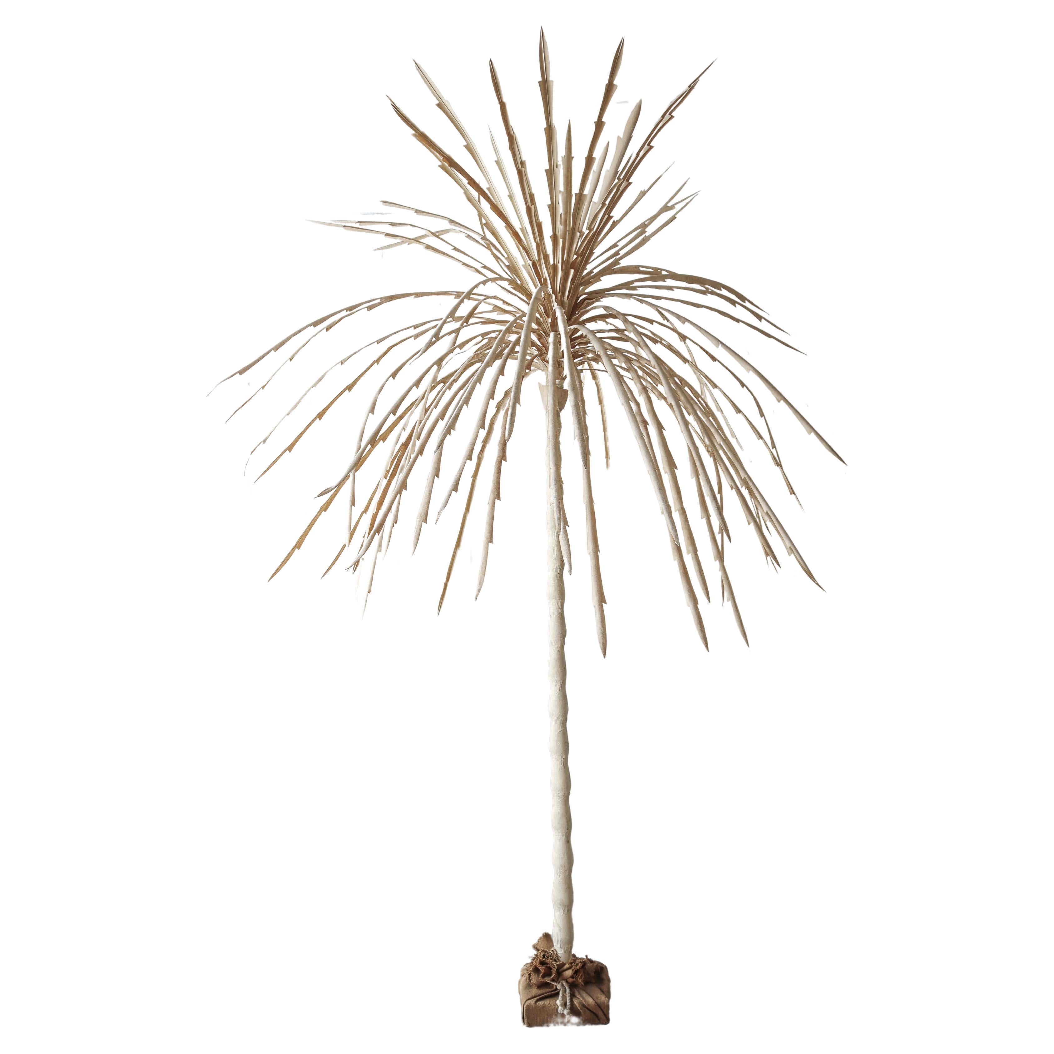 8ft Post Modern Canvas Palm Tree For Sale