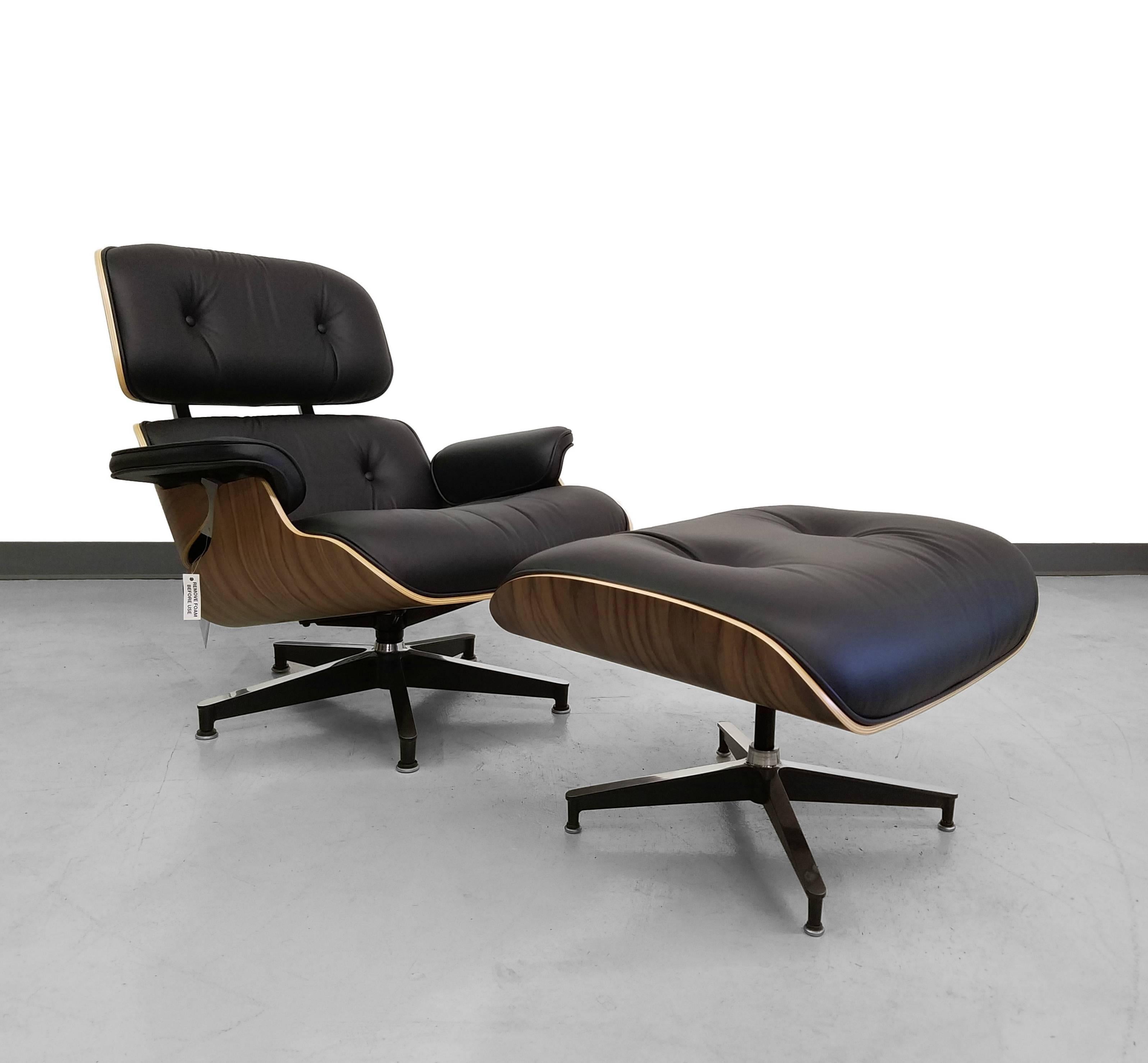 Mid-Century Modern Brand New Authentic Herman Miller Eames Lounge Chair and Ottoman