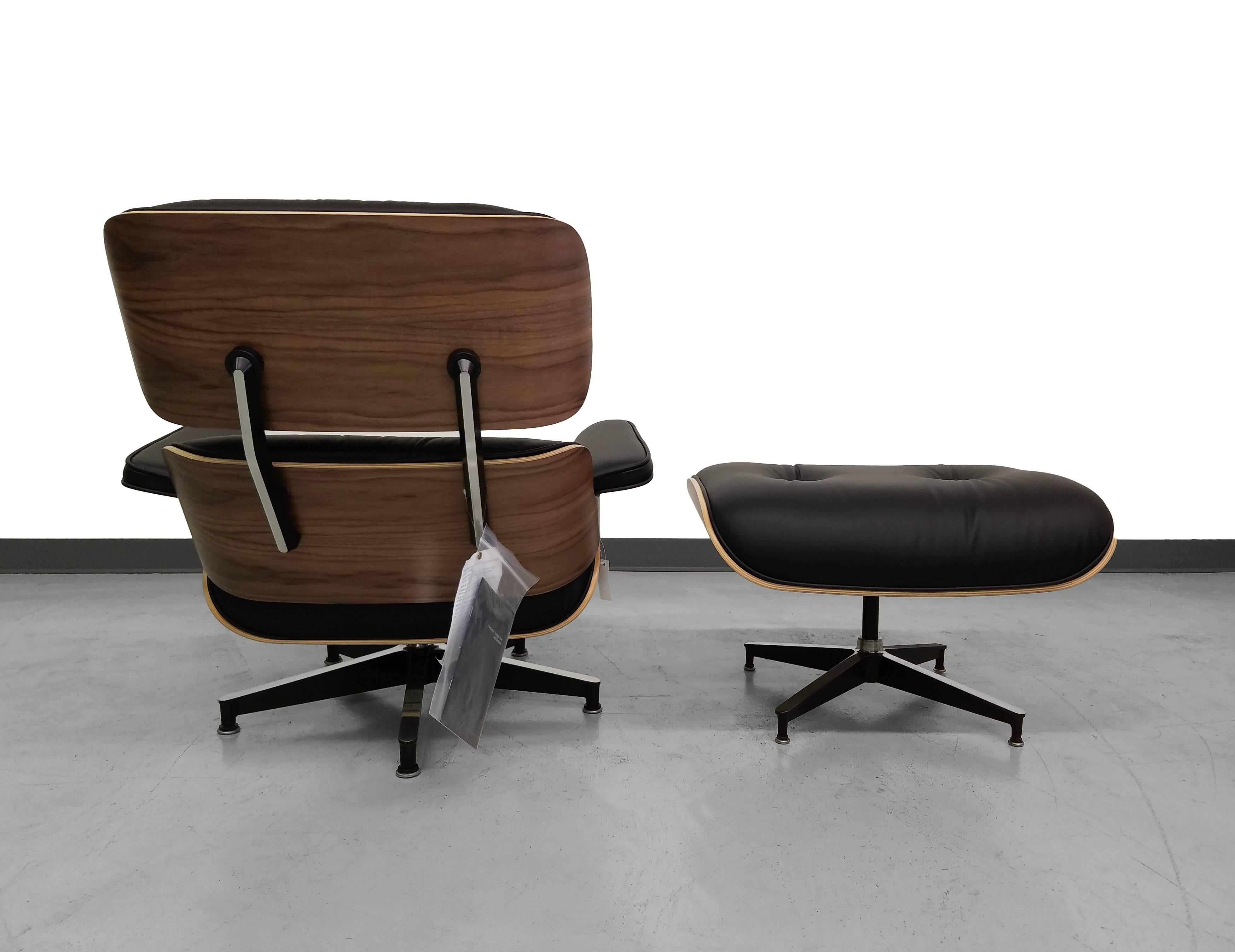 20th Century Brand New Authentic Herman Miller Eames Lounge Chair and Ottoman