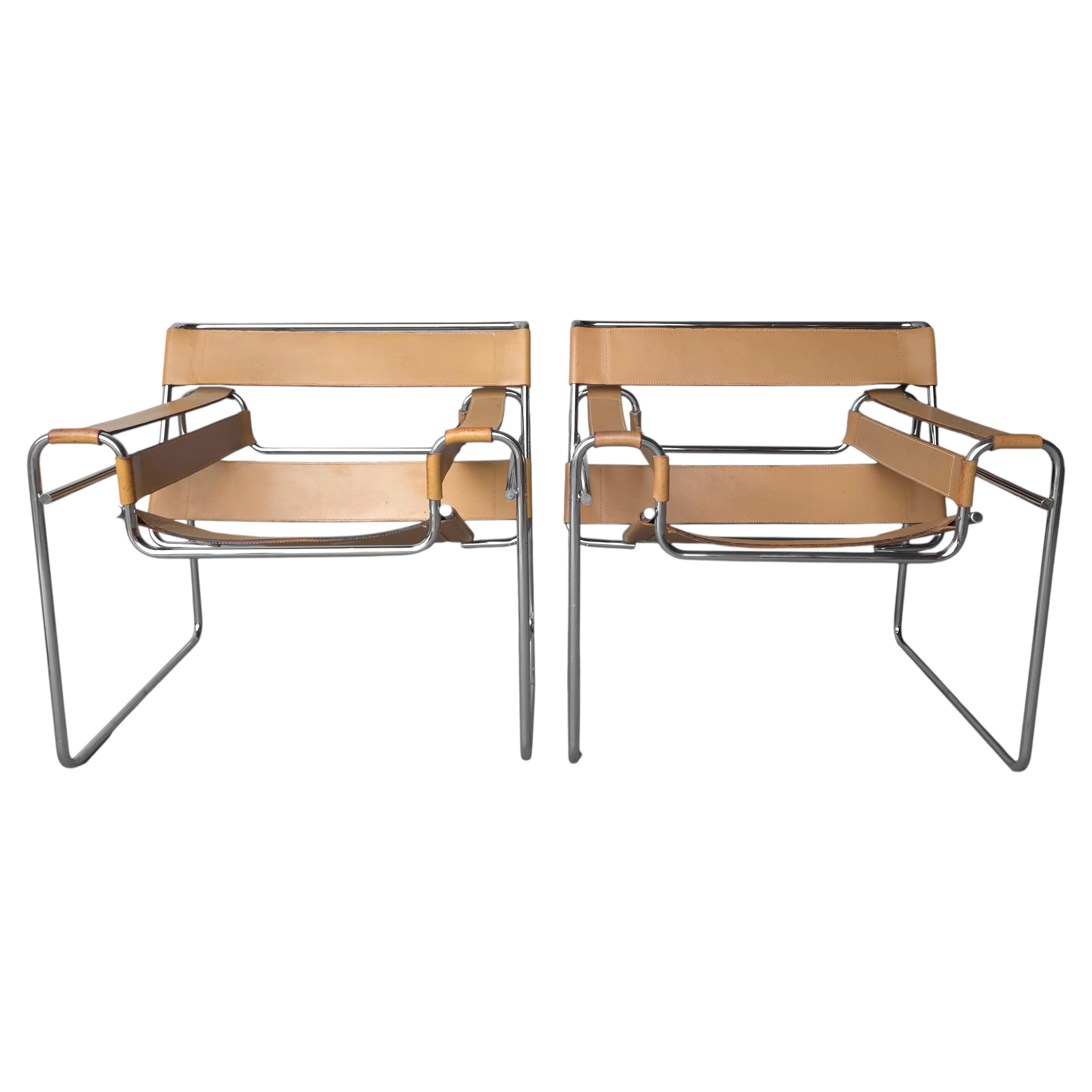 Vintage Set of Knoll Wassily Chairs by Marcel Breuer