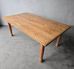 Rustic European Style Hand Crafted Dining Table