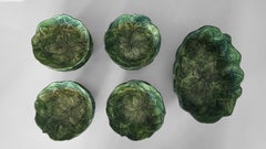 13-teiliges Servierset „Foglia Leonardo“ aus italienischem Steingut von Vietri