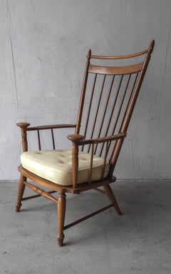 Silla Windsor con respaldo alto de mediados de siglo