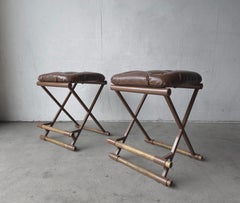 Pair of 1970's Counter Stools after Cleo Baldon