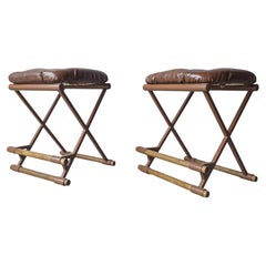 Pair of 1970's Counter Stools after Cleo Baldon