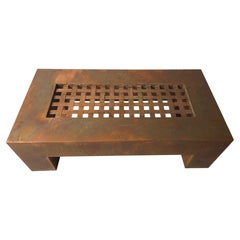 Bespoke Patinated Copper Coffee Table