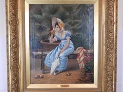 Excellent Quality 19th Century Oil Painting of a Pretty Woman