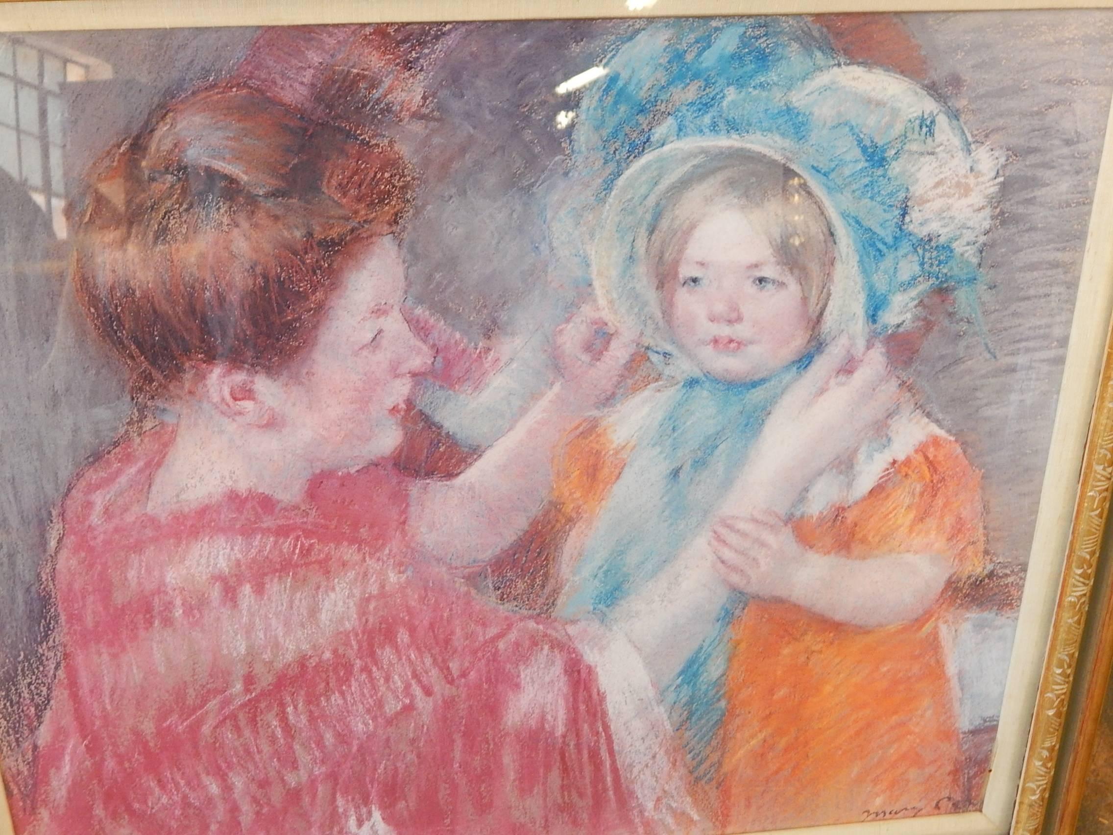 Framed 20th Century Lithograph of Mother and Child, Mary Cassatt In Good Condition For Sale In Bridgeport, CT
