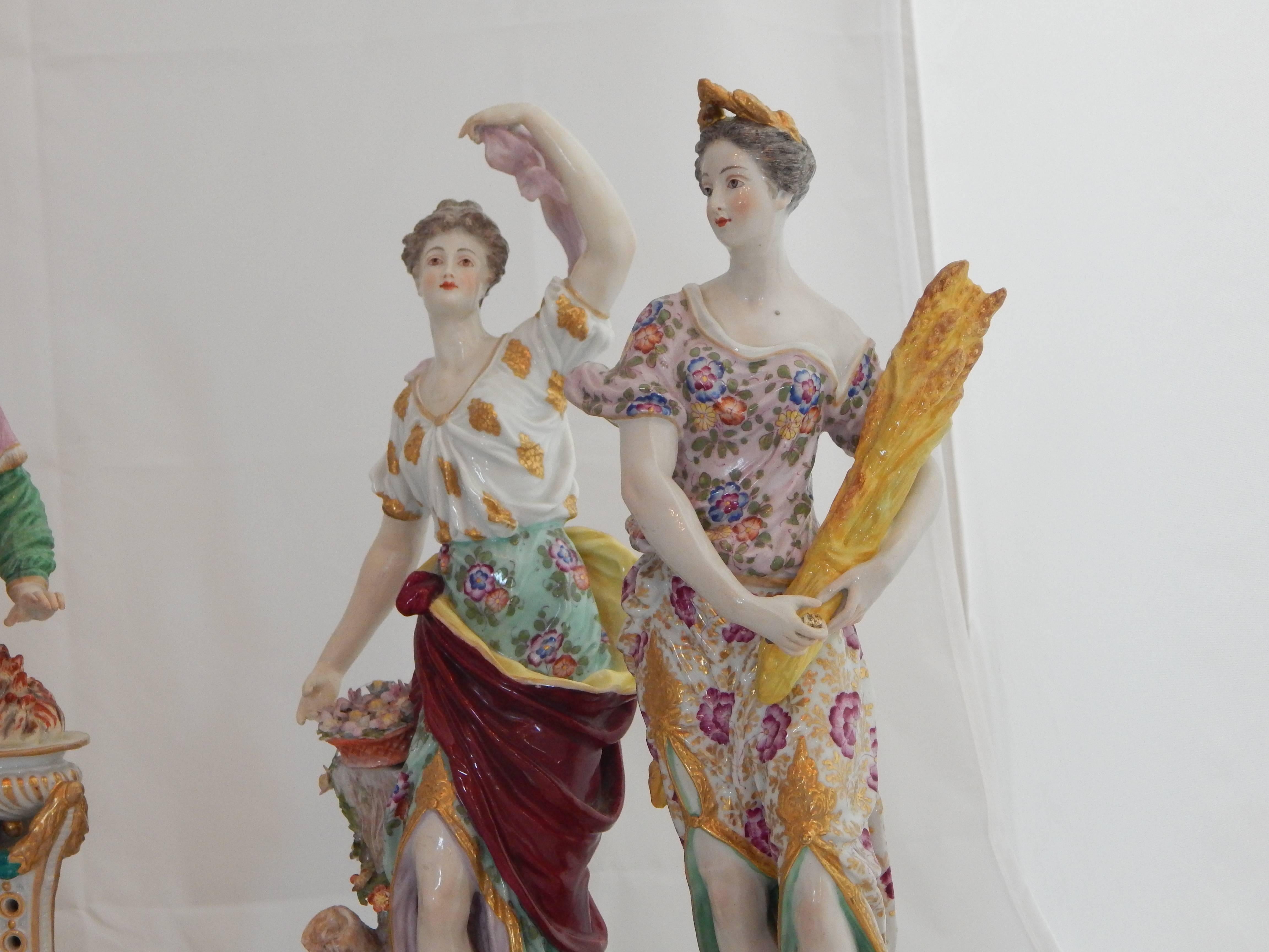 four seasons figurines
