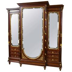 Louis XVI Style Ormolu-Mounted Mahogany Vitrine By Francois Linke