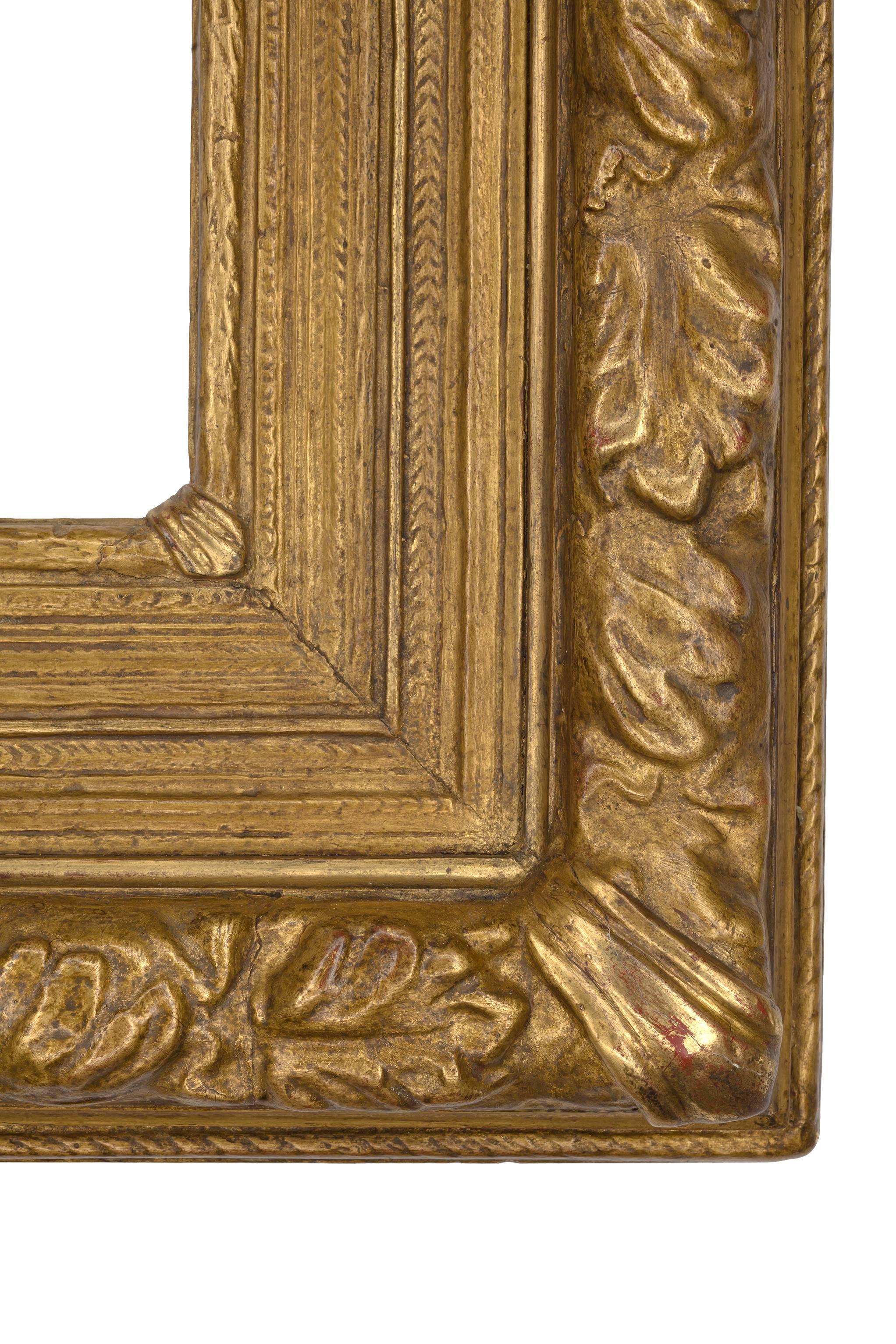 Rare design, early 20th century American frame designed by Stanford White, of McKimm Meade and White. This exceptional frame features a front portion in the classic 